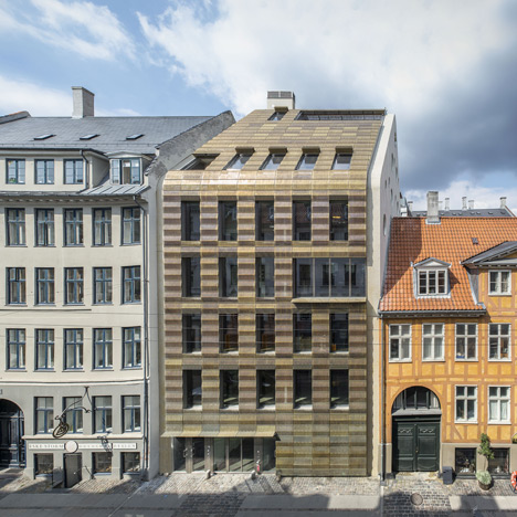 Trollbeads jewellery moves into a golden headquarters by BBP Arkitekter