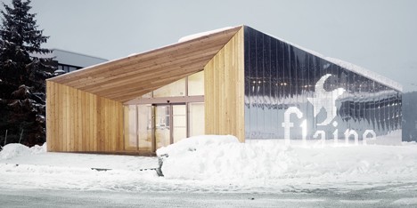 R-architecture adds mirror-clad visitor centre to Marcel Breuer's Flaine ski resort