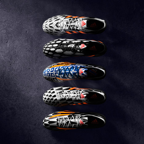 World Cup footballers wear Battlepack boots by Adidas