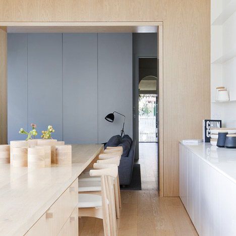 Studio Four uses pale oak to brighten up Alfred Street Residence in Melbourne