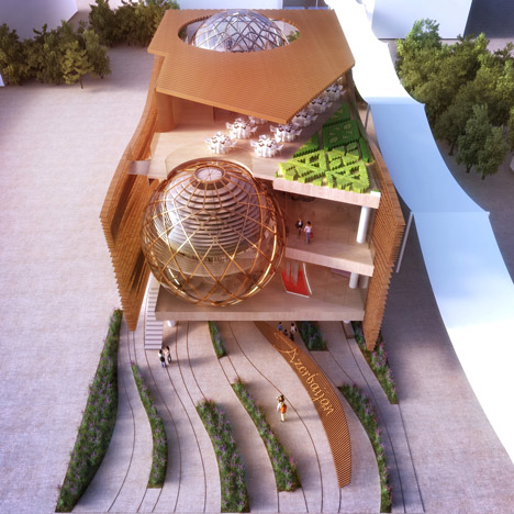 Azerbaijan's Milan Expo pavilion by Simmetrico Network, Arassociati and AG&P