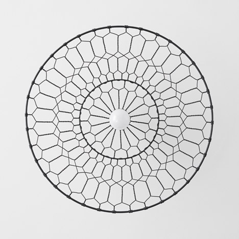 Basket lamp by Nendo for Kanaami-Tsuji