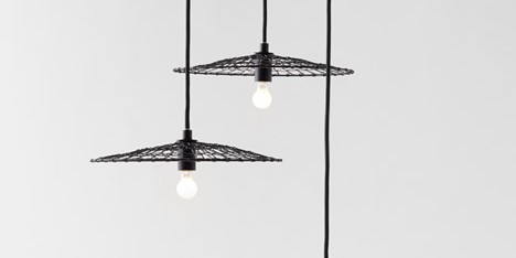 Basket lamp by Nendo for Kanaami-Tsuji