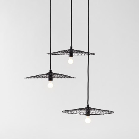 Basket lamp by Nendo for Kanaami-Tsuji