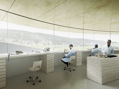 Bjarke Ingels unveils spiralling museum for Swiss watchmaker