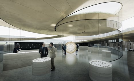 Bjarke Ingels unveils spiralling museum for Swiss watchmaker