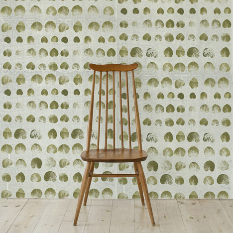 Leaf Print Wallpaper by Natalie Ratcliffe Leaf Print Wallpaper by Natalie Ratcliffe