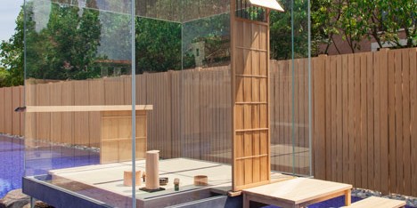 Hiroshi Sugimoto’s glass cube hosts Japanese tea ceremonies in Venice