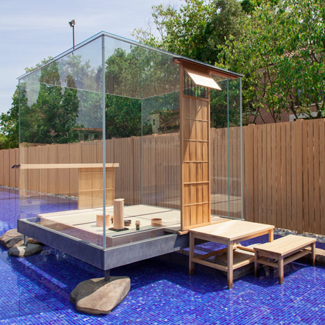 Hiroshi Sugimoto’s glass cube hosts Japanese tea ceremonies in Venice