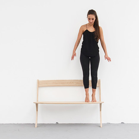 Leaning Bench by Izabela Boloz