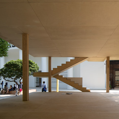Le Corbusier's Maison Dom-ino realised at Venice Architecture Biennale by the Architectural Association