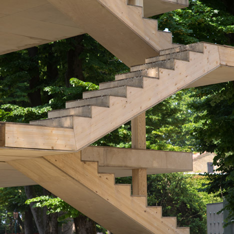 Le Corbusier's Maison Dom-ino realised at Venice Architecture Biennale by the Architectural Association