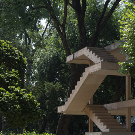 Le Corbusier's Maison Dom-ino realised at Venice Architecture Biennale by the Architectural Association