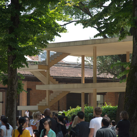 Le Corbusier's Maison Dom-ino realised at Venice Architecture Biennale by the Architectural Association