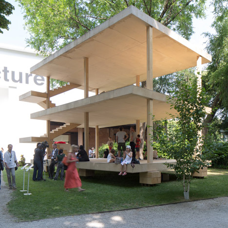 Le Corbusier's Maison Dom-ino realised at Venice Architecture Biennale by the Architectural Association