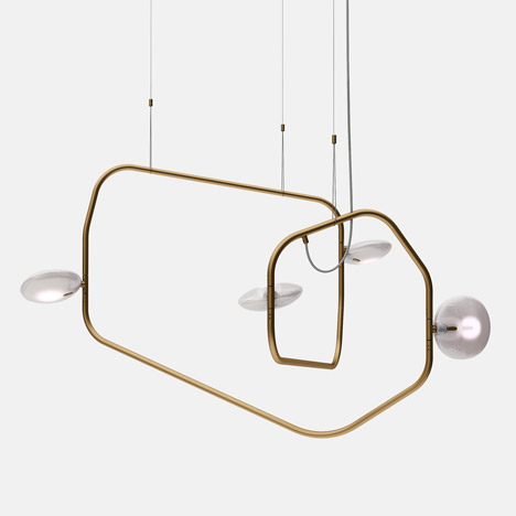 Palindrome chandelier by Rich Brilliant Willing