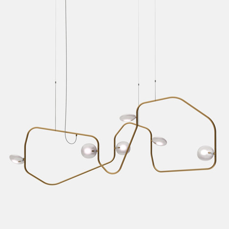 Palindrome chandelier by Rich Brilliant Willing