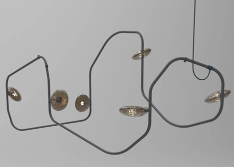 Palindrome chandelier by Rich Brilliant Willing