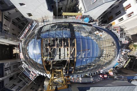 Pathe Foundation installation in Paris by Renzo Piano