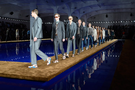 Rem Koolhaas' Prada SS15 catwalk