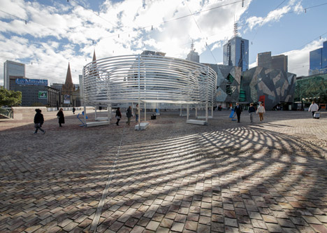 Radiant Lines Federation Square project by Asif Khan