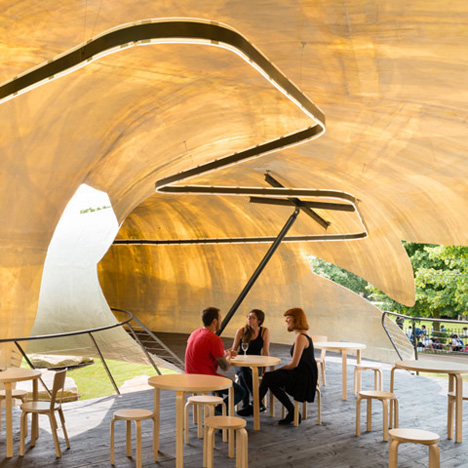 Smiljan Radić’s Serpentine Gallery Pavilion looks like a crude model “made by a giant”
