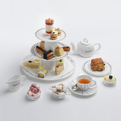 Sketch crockery by David Shrigley
