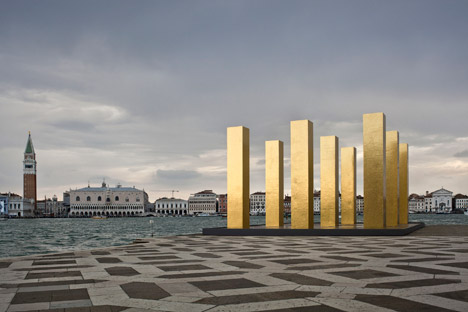 The Sky over Nine Columns by Heinz Mack