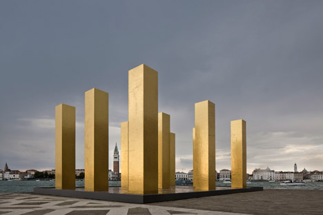 The Sky over Nine Columns by Heinz Mack