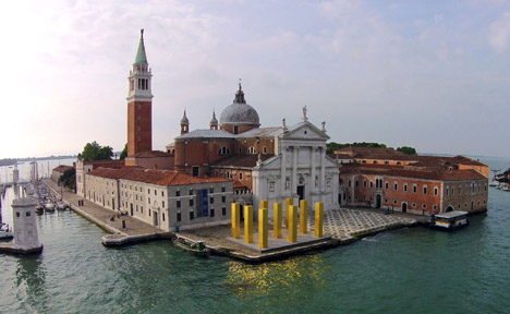 The Sky over Nine Columns by Heinz Mack