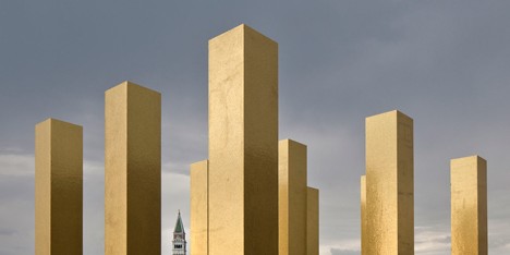 The Sky over Nine Columns by Heinz Mack