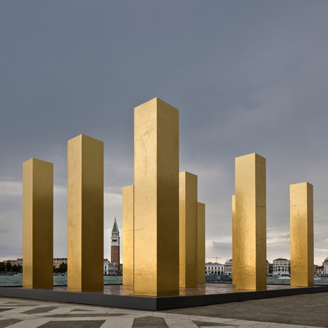 The Sky over Nine Columns by Heinz Mack