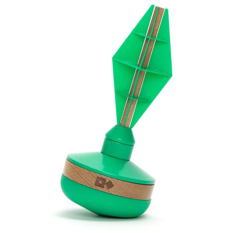 Starboard buoy in green