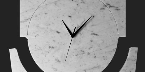 40x40 collection by Paolo Ulian and Moreno Ratti Quadrondo clock
