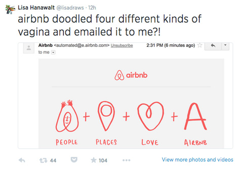 Airbnb logo reactions