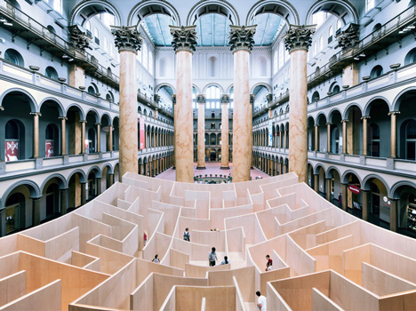 Bjarke Ingels' "BIG Maze" opens at Washington's National Building Museum
