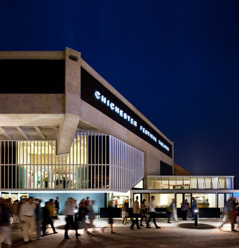 Haworth Tompkins overhauls Powell & Moya's brutalist Chichester theatre