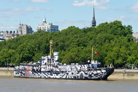 Dazzle Ship by Tobias Rehberger