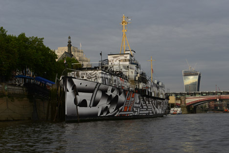 Dazzle Ship by Tobias Rehberger