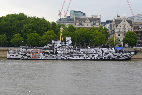 Dazzle Ship by Tobias Rehberger
