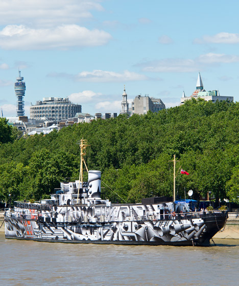 Dazzle Ship by Tobias Rehberger