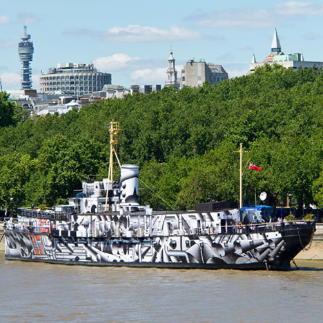Dazzle Ship by Tobias Rehberger