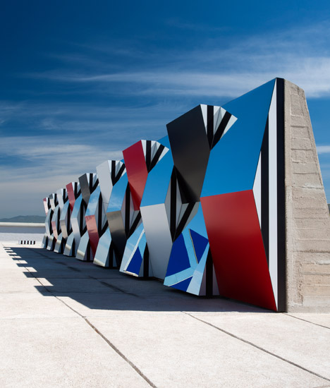 Defini, Fini, Infini by Daniel Buren on Le Corbusier's Cité Radieuse rooftop