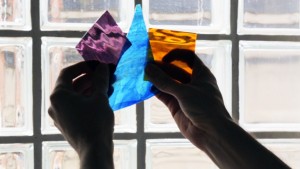 Stained-glass car by Dominic Wilcox