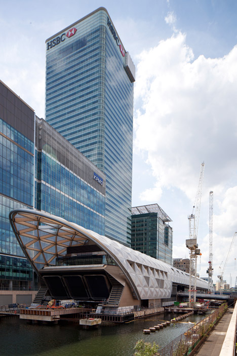 Fosters + Partners' Canary Wharf Crossrail station