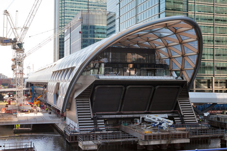 Fosters + Partners' Canary Wharf Crossrail station