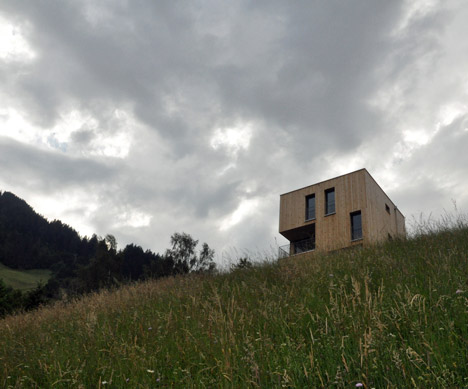 Timber-clad Haus M by Exit Architects is a skiing and hiking retreat in Austria