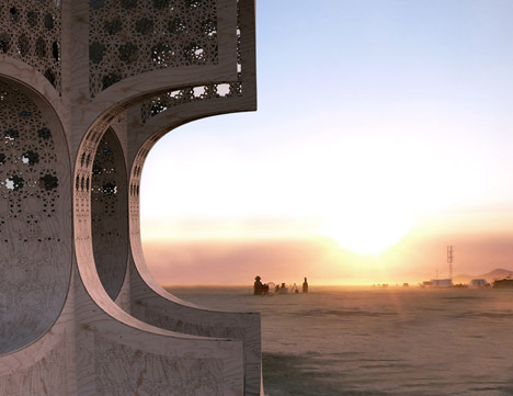 Hayam temple by Josh Haywood for Burning Man Festival