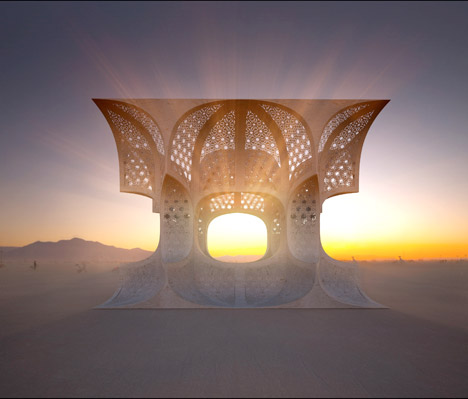 Hayam temple by Josh Haywood for Burning Man Festival