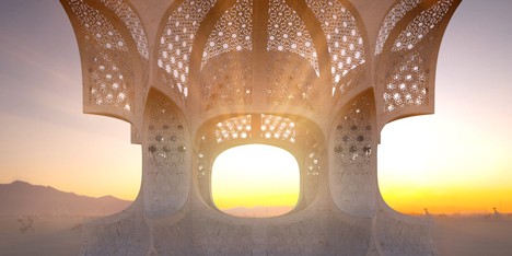 Hayam temple by Josh Haywood for Burning Man Festival